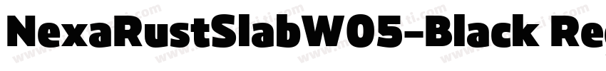 NexaRustSlabW05-Black Regular字体转换